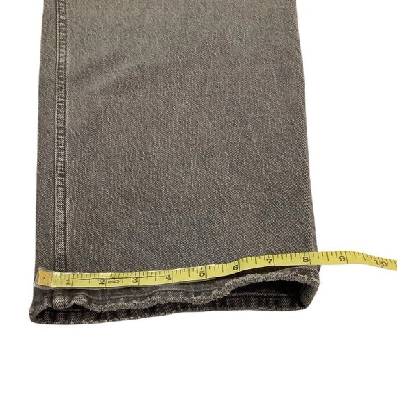 NWT Abercrombie & Fitch The 90s Straight Ultra High Rise Gray Womens 34/18R - Picture 6 of 10